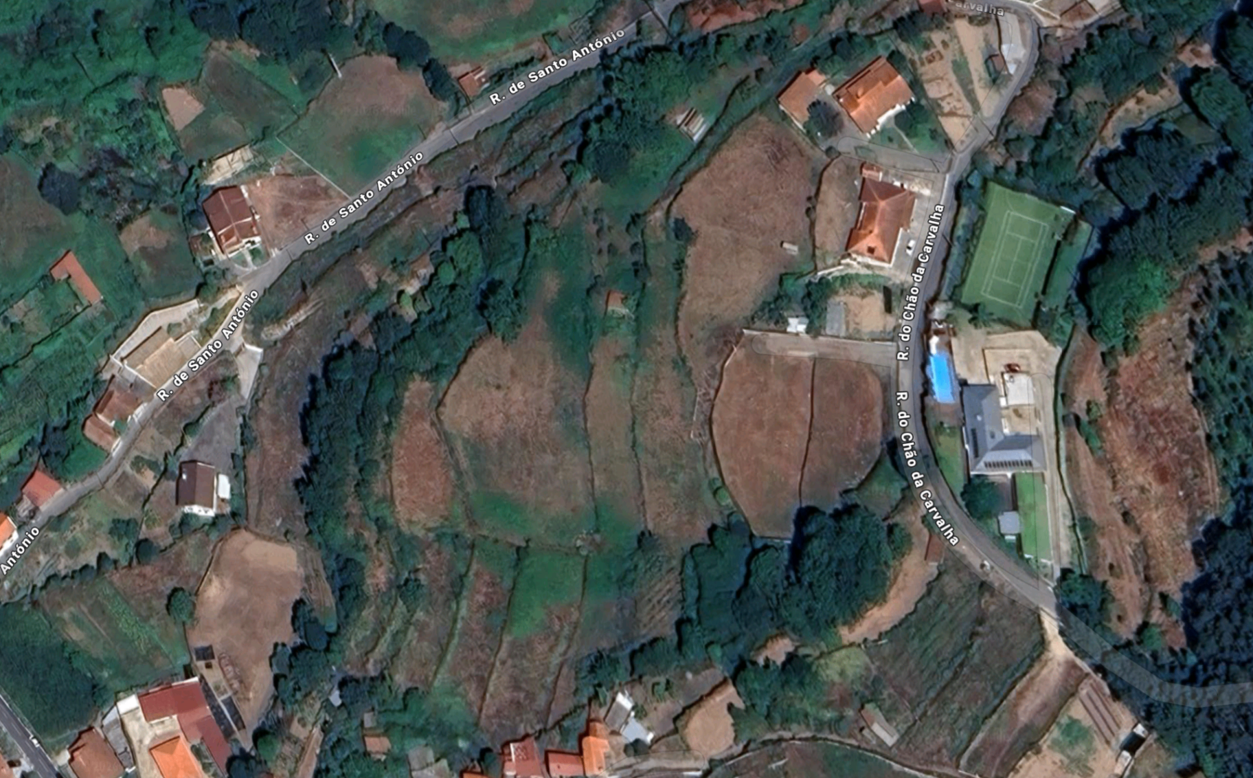 Socalcos do Monte dos Sequeiros vistos de cima